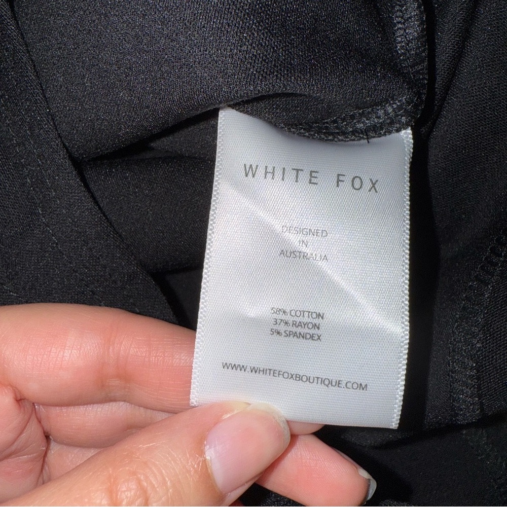 NWT White Fox Boutique High Authority Bodysuit Black Long Sleeve Size Small - Picture 5 of 8